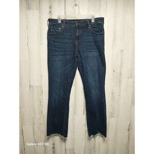 Aeropostale Women' Jeans Mid Rise Boot Stretch Denim Size 16R (actual 35x30)